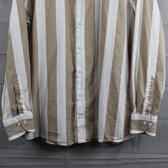 Suitsupply Beige and White Striped Dress Shirt - Picture 3 of 10